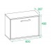 Узкая тумба для обуви ТП-1 Узкая тумба для обуви ТП-1